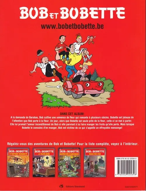 Verso de l'album Bob et Bobette Tome 329 Beebob
