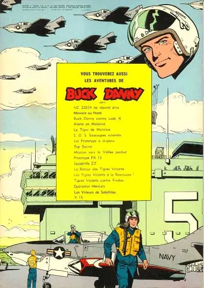 Verso de l'album Buck Danny Tome 32 Alerte à Cap Kennedy