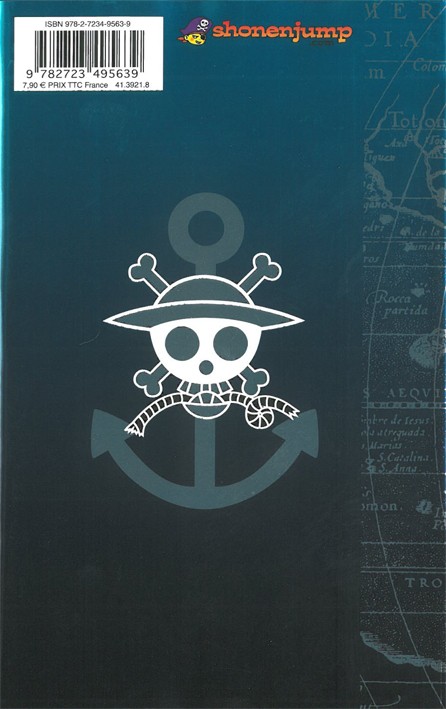 Verso de l'album One Piece Blue Deep