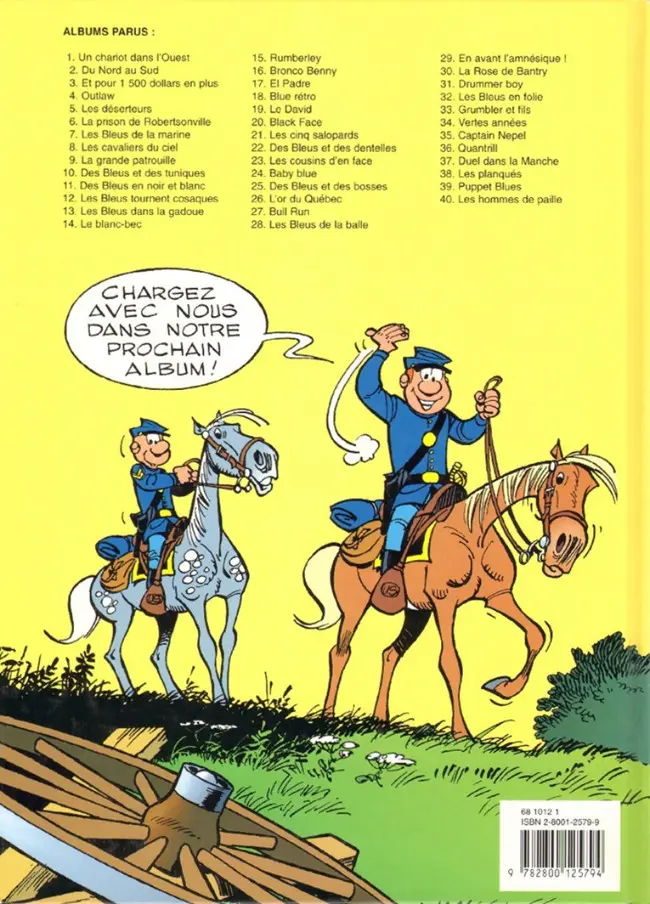 Verso de l'album Les Tuniques Bleues Tome 40 Les hommes de paille