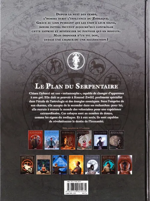 Verso de l'album Zodiaque Tome 13 Le plan du Serpentaire