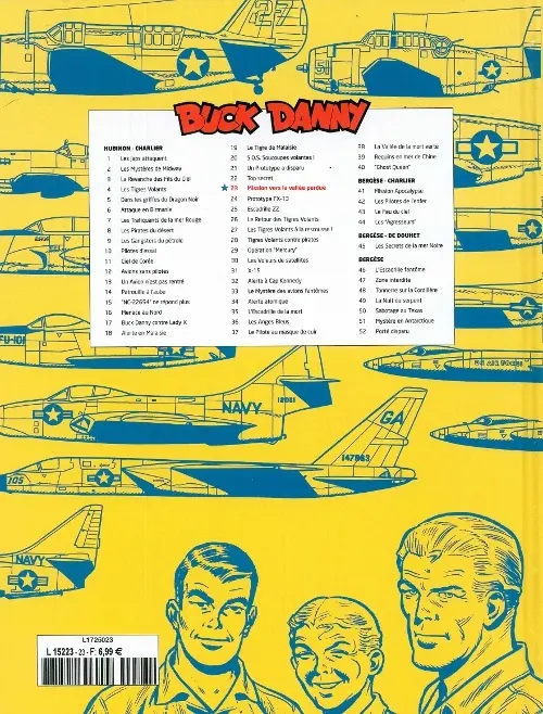Verso de l'album Buck Danny Tome 23 Mission vers la vallée perdue