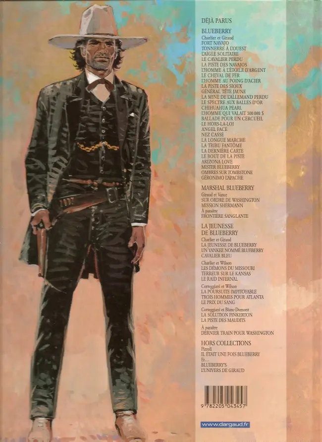 Verso de l'album Blueberry Tome 17 Angel face