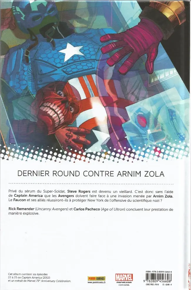 Verso de l'album Captain America Tome 5 Le Soldat de demain