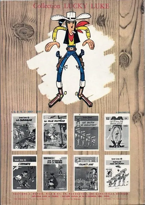 Verso de l'album Lucky Luke Tome 12 Les Cousins Dalton
