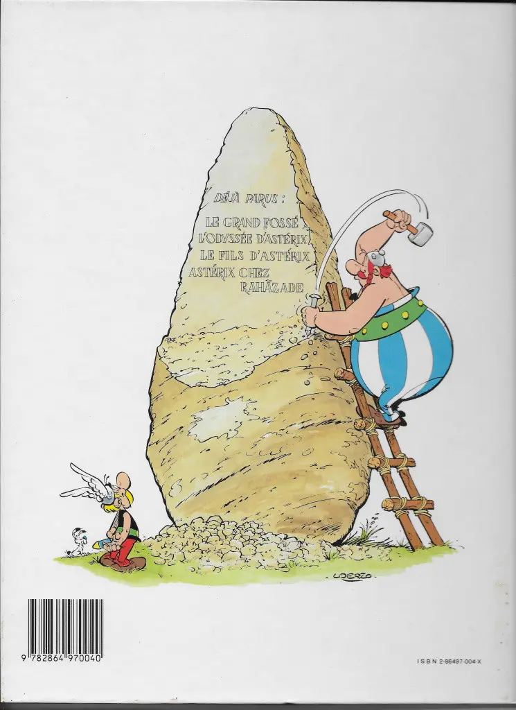 Verso de l'album Astérix Tome 26 L'odyssée d'astérix