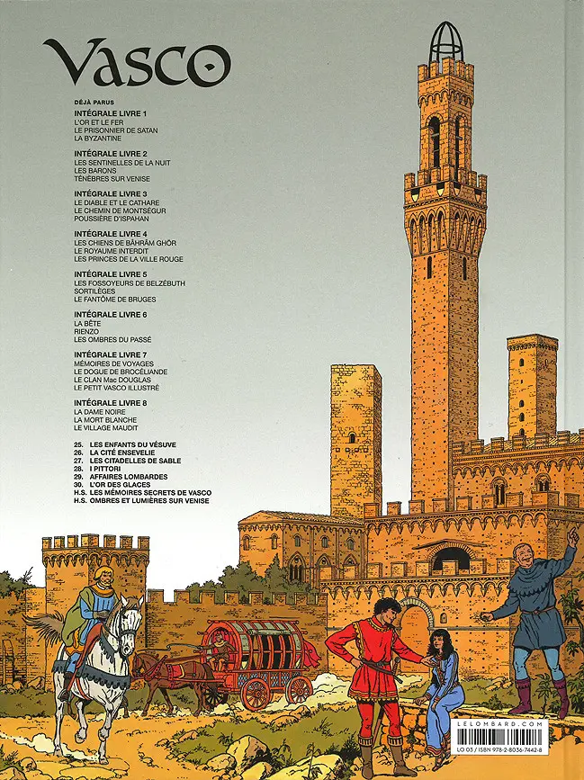 Verso de l'album Vasco Tome 30 L'or des glaces