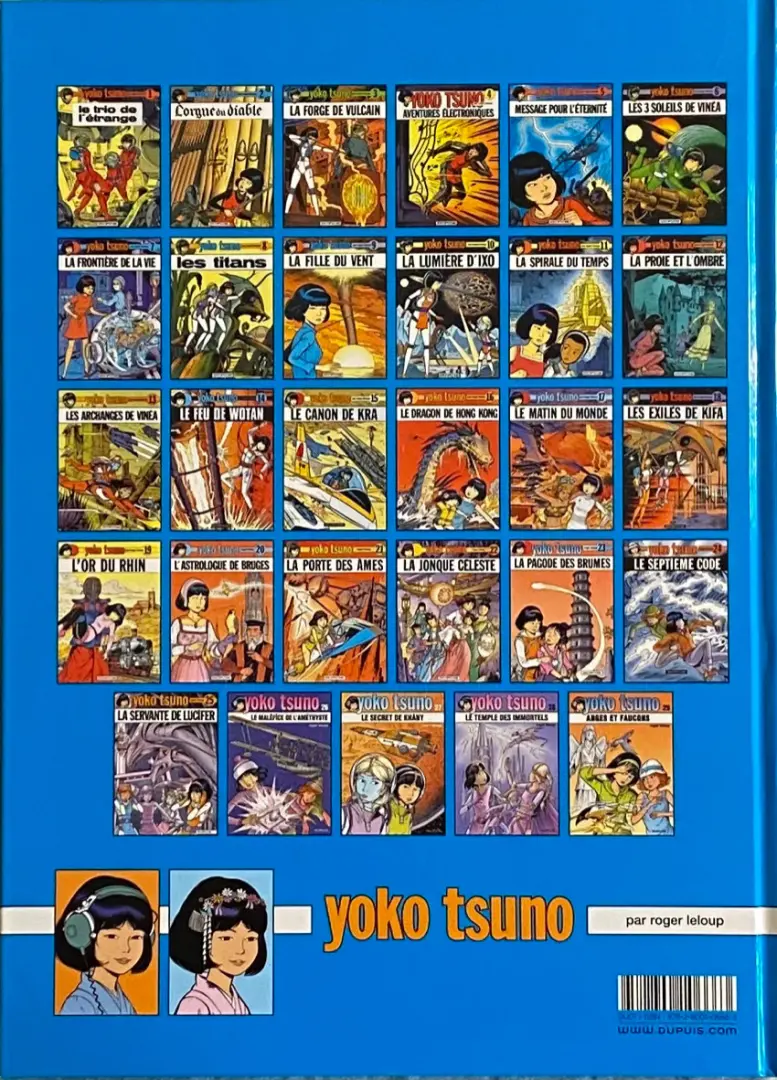 Verso de l'album Yoko Tsuno Tome 1 Le trio de l'étrange