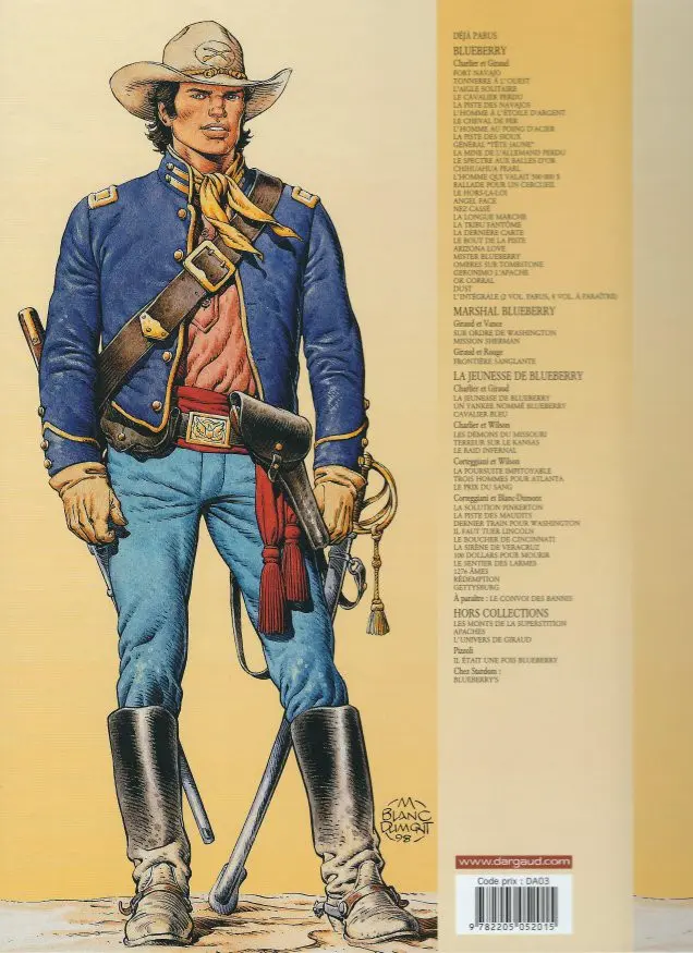 Verso de l'album La Jeunesse de Blueberry Tome 13 Il faut tuer Lincoln