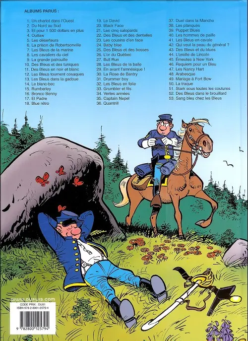 Verso de l'album Les Tuniques Bleues Tome 40 Les hommes de paille