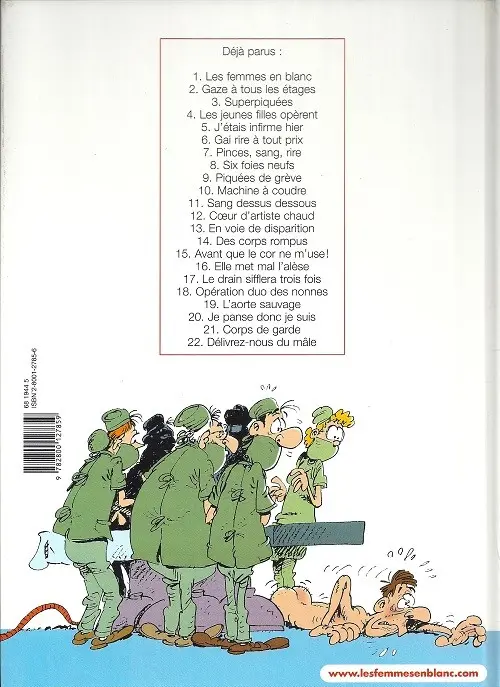Verso de l'album Les Femmes en Blanc Tome 19 L'aorte sauvage