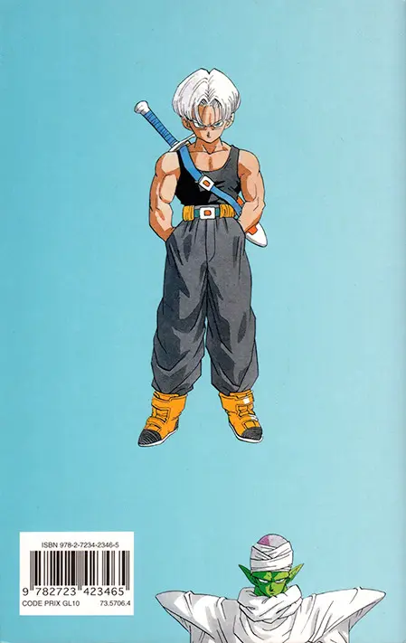 Verso de l'album Dragon Ball (sens français) Tome 28 Trunks
