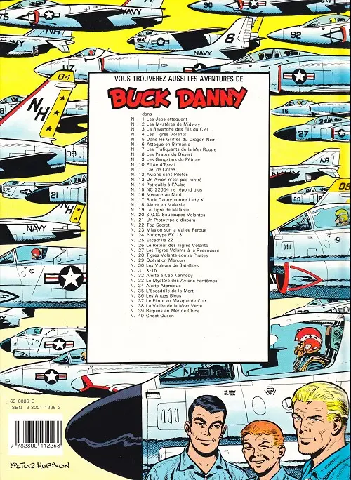 Verso de l'album Buck Danny Tome 30 Les voleurs de satellites