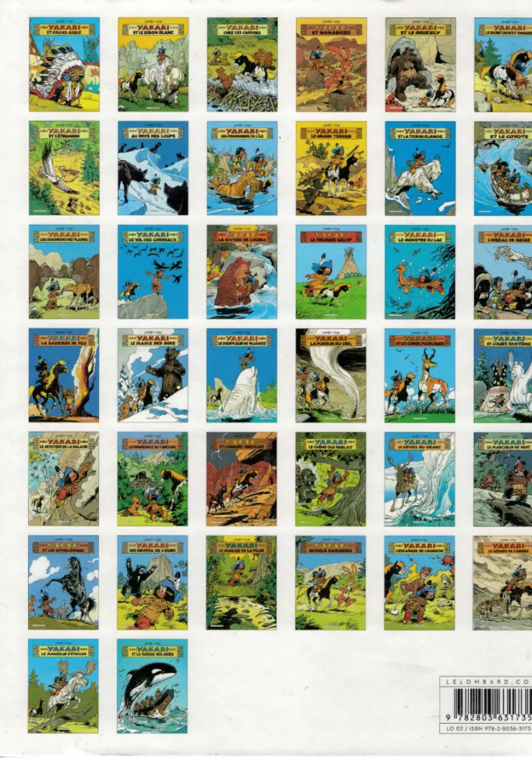 Verso de l'album Yakari Tome 35 L'escapade de l'ourson