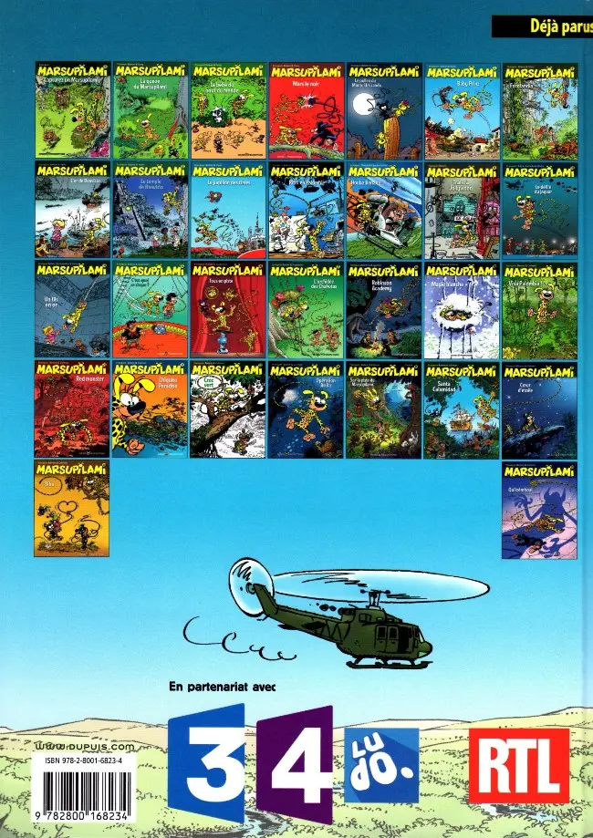 Verso de l'album Marsupilami Tome 22 Chiquito Paradiso