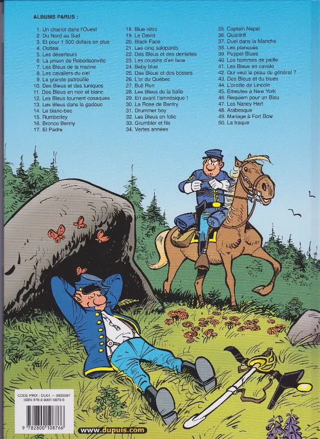 Verso de l'album Les Tuniques Bleues Tome 19 Le David