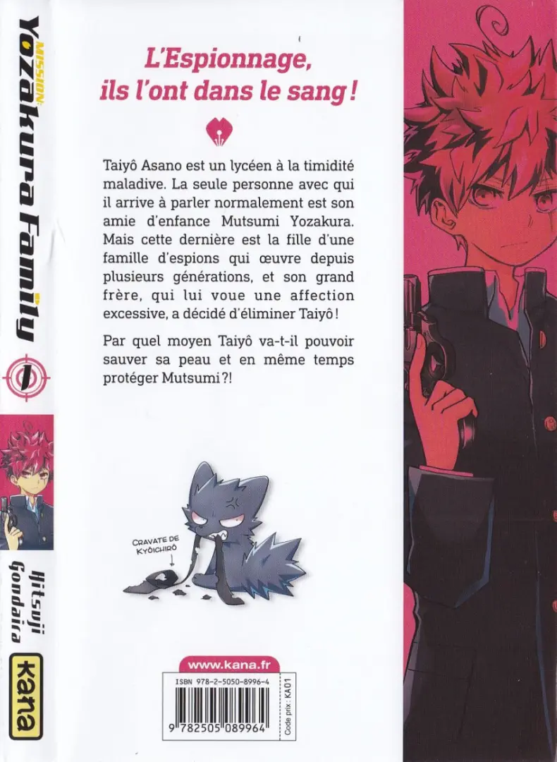 Verso de l'album Mission : Yozakura Family 1