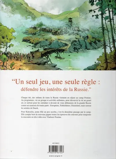 Verso de l'album Camp poutine 1