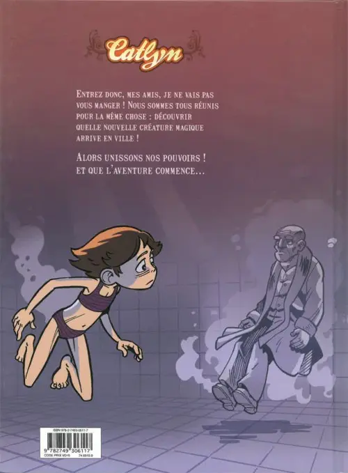 Verso de l'album Catlyn Tome 1 Les Vieux qui détestaient la pizza