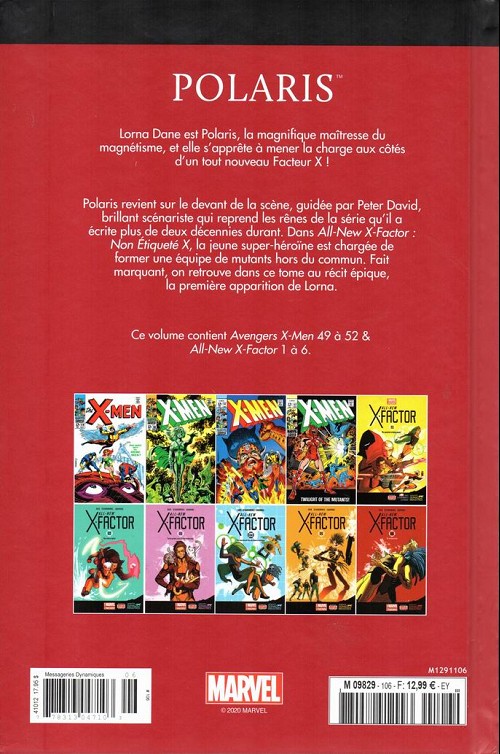Verso de l'album Le meilleur des Super-Héros Marvel Tome 106 Polaris