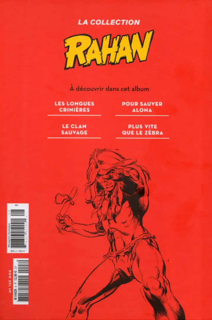 Verso de l'album Rahan La Collection (Hachette) Tome 8