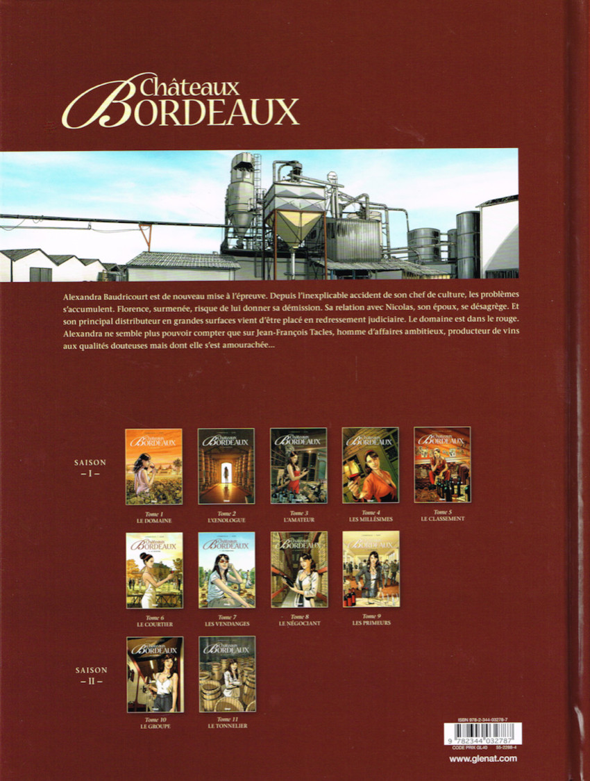 Verso de l'album Châteaux Bordeaux Tome 11 Le tonnelier