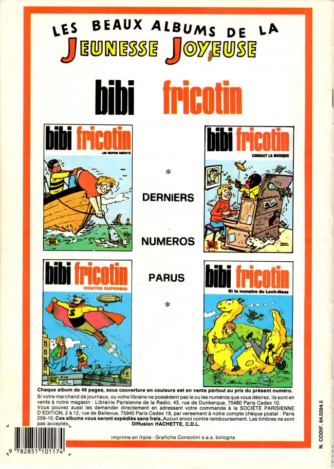 Verso de l'album Les Pieds Nickelés Tome 85 Les Pieds Nickelés gens du voyage
