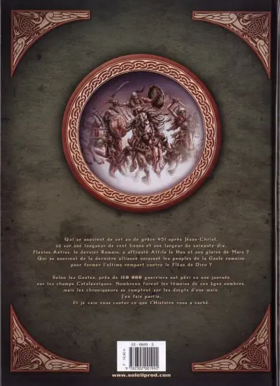 Verso de l'album Le Chant des Elfes Tome 1 La Dernière Alliance