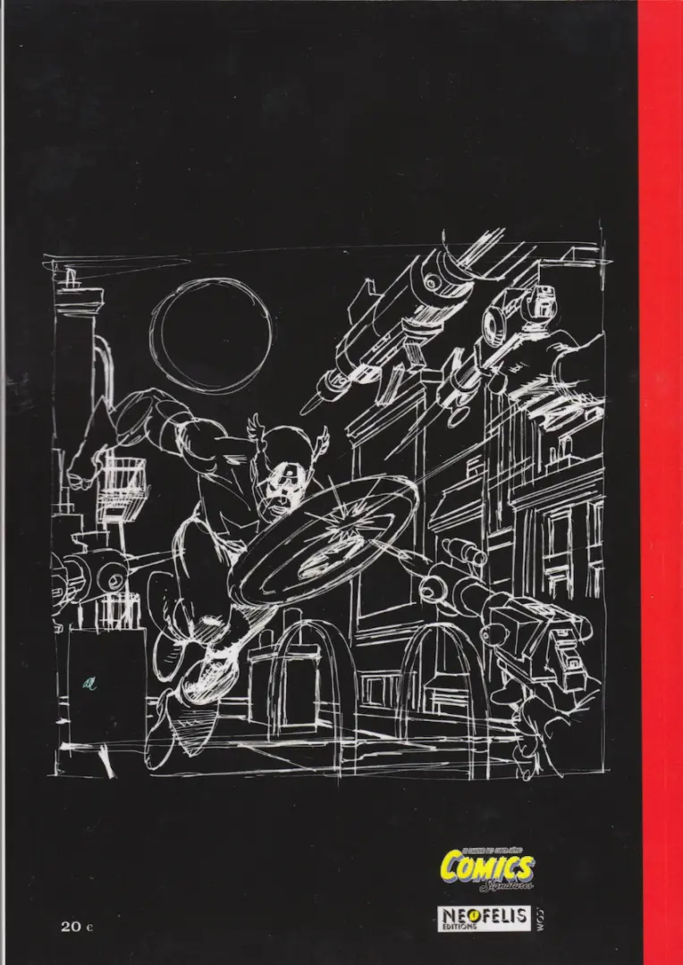 Verso de l'album Gil Kane - sketch book