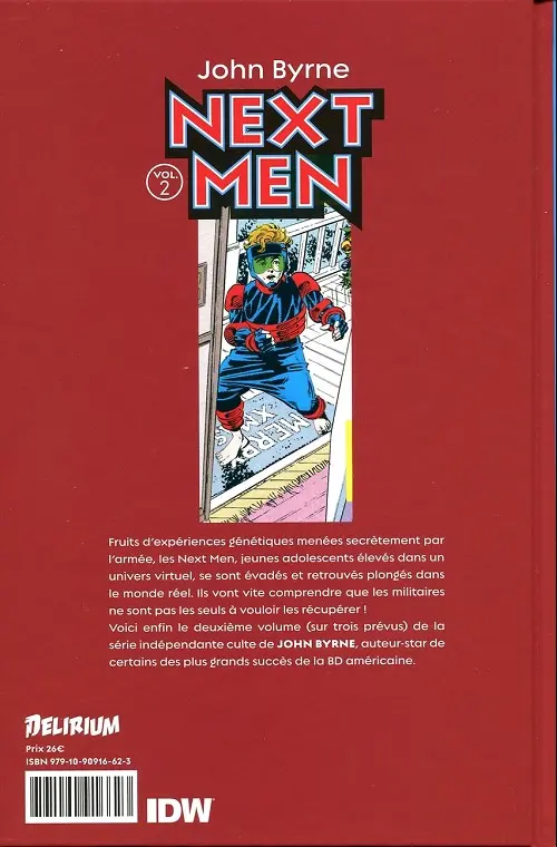 Verso de l'album Next Men Vol. 2