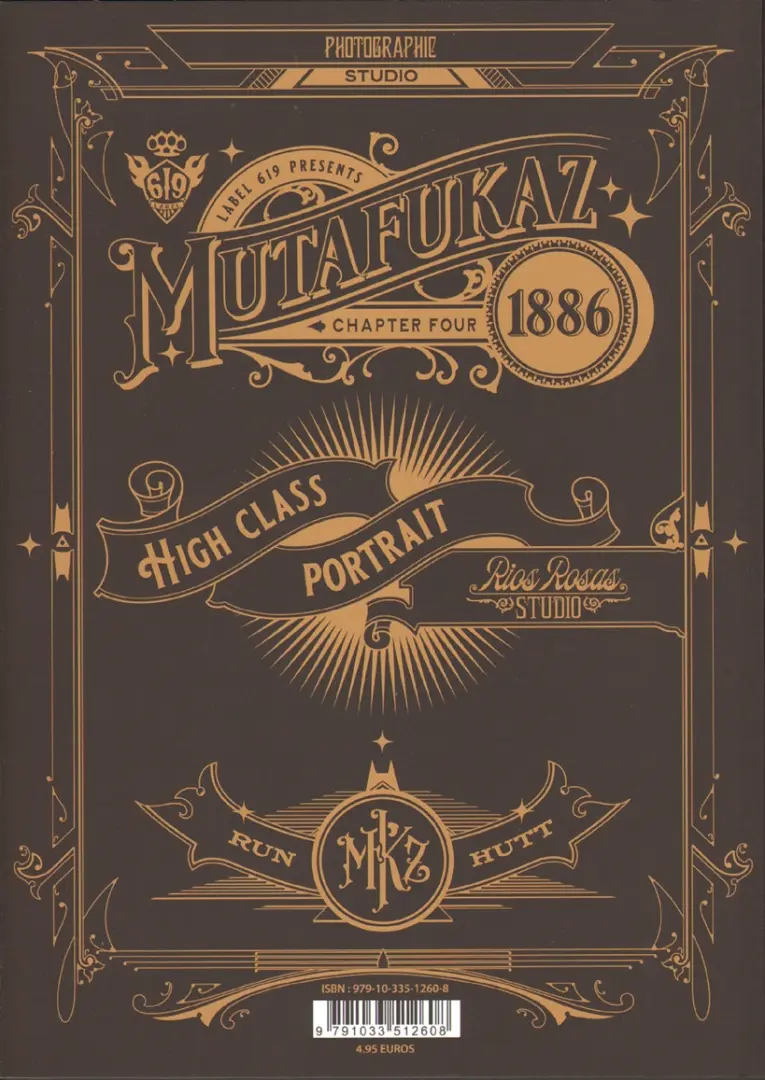 Verso de l'album Mutafukaz 1886 Chapter four
