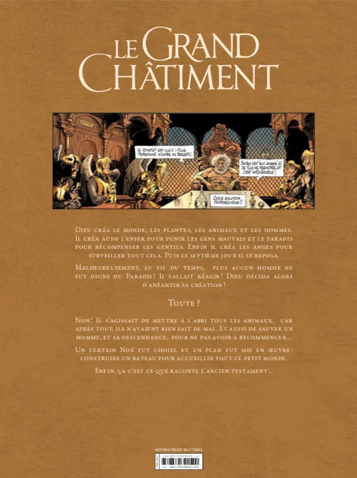 Verso de l'album Le grand Châtiment Tome 1 Avant le déluge