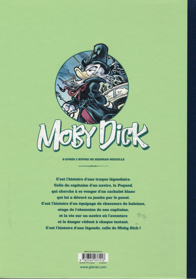 Verso de l'album Moby Dick
