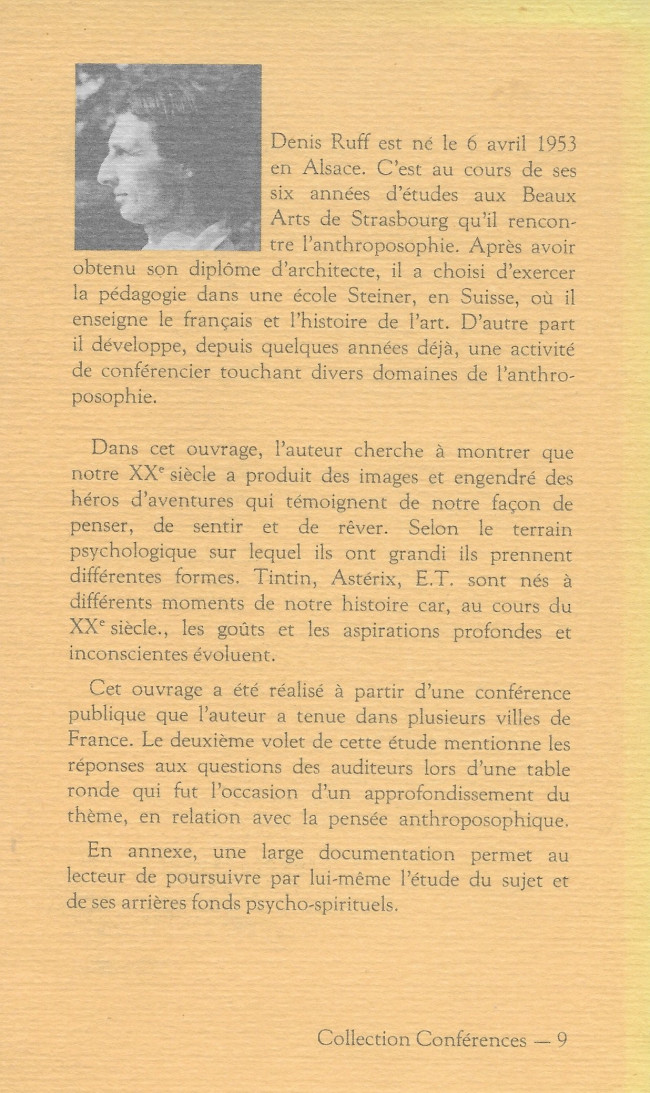 Verso de l'album De Tintin à E.T.