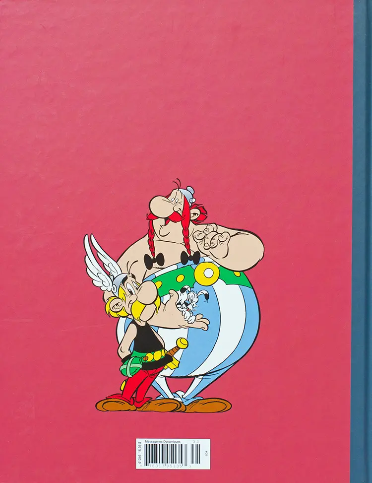 Verso de l'album Astérix La collection officielle Tome 29 La rose et le glaive