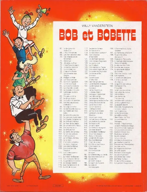 Verso de l'album Bob et Bobette Tome 81 Le roi du cirque