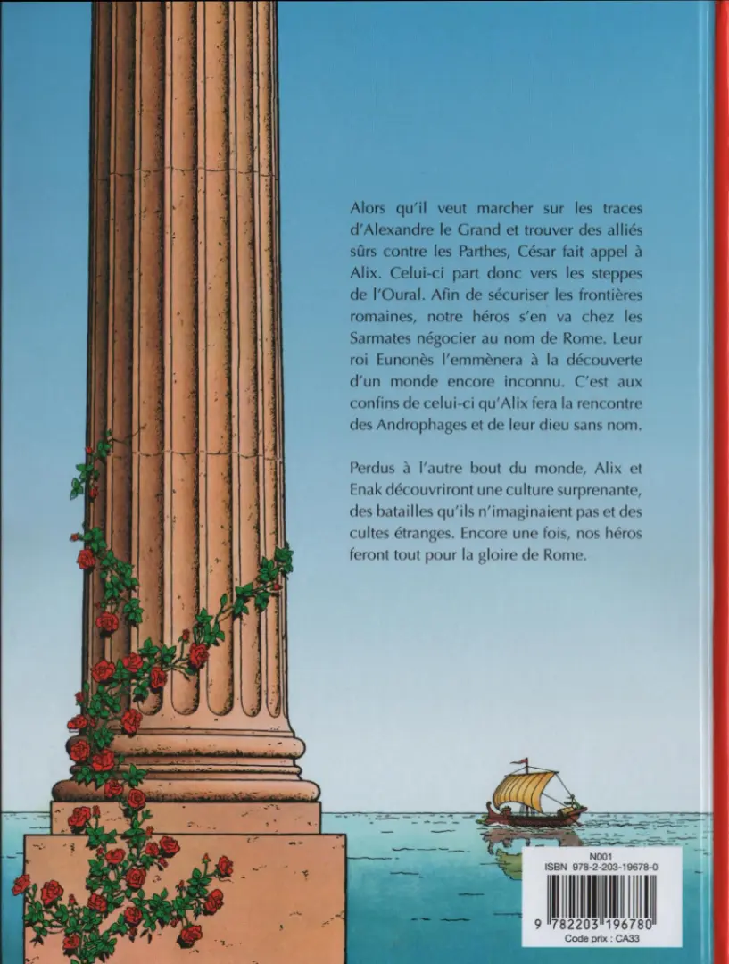 Verso de l'album Alix Tome 39 Le Dieu sans nom