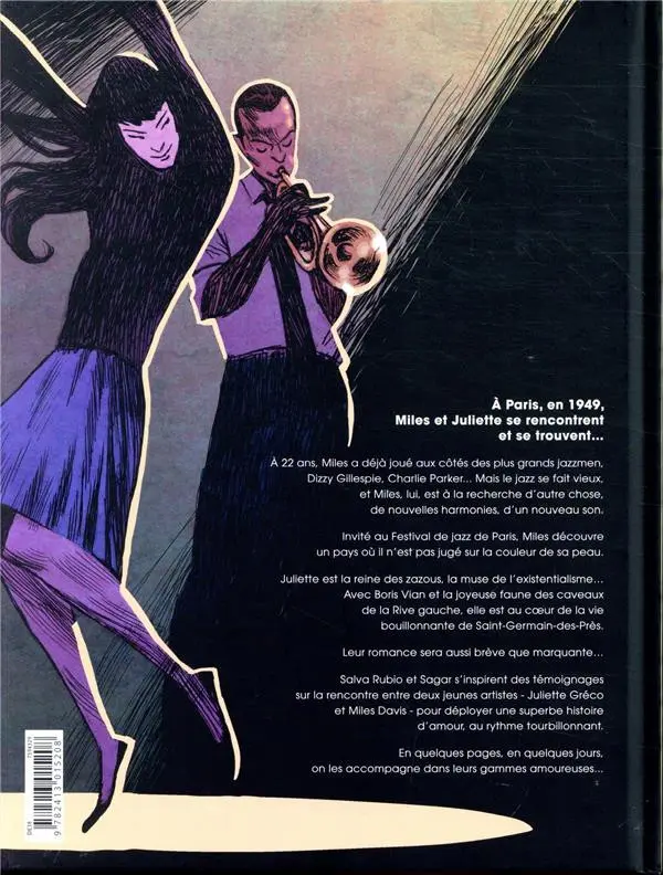 Verso de l'album Miles et Juliette