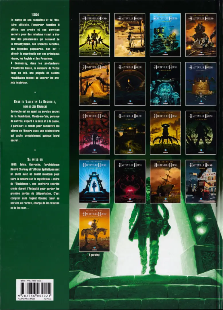 Verso de l'album Hauteville House Tome 13 L'Ordre de l'Obsidienne