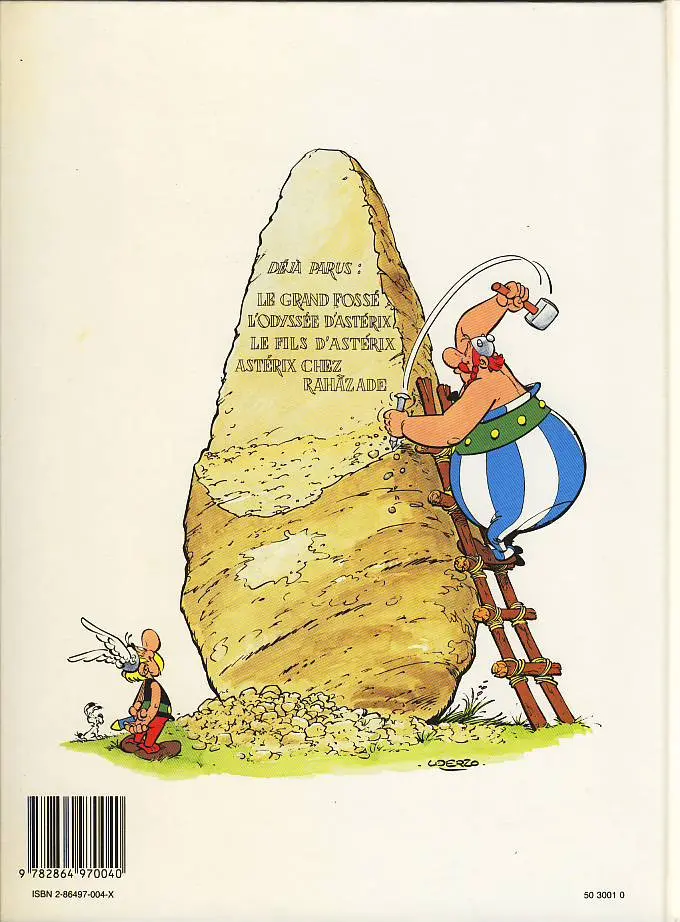 Verso de l'album Astérix Tome 26 L'odyssée d'Astérix