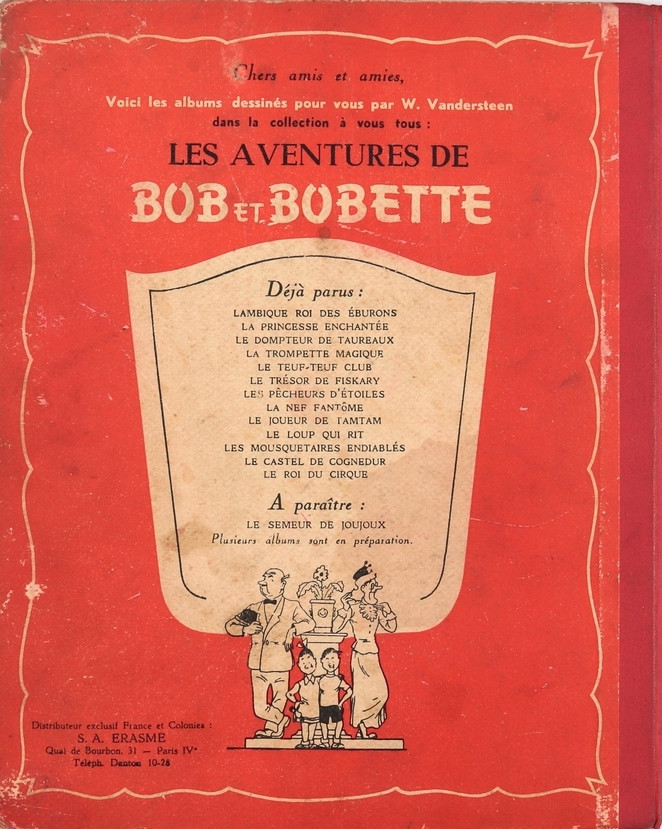 Verso de l'album Les Aventures de Bob et Bobette Tome 14 Le roi du cirque