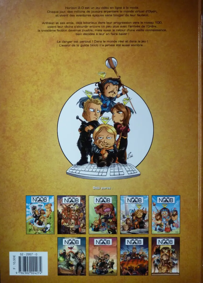 Verso de l'album NOOB Tome 7 La chute de l'empire