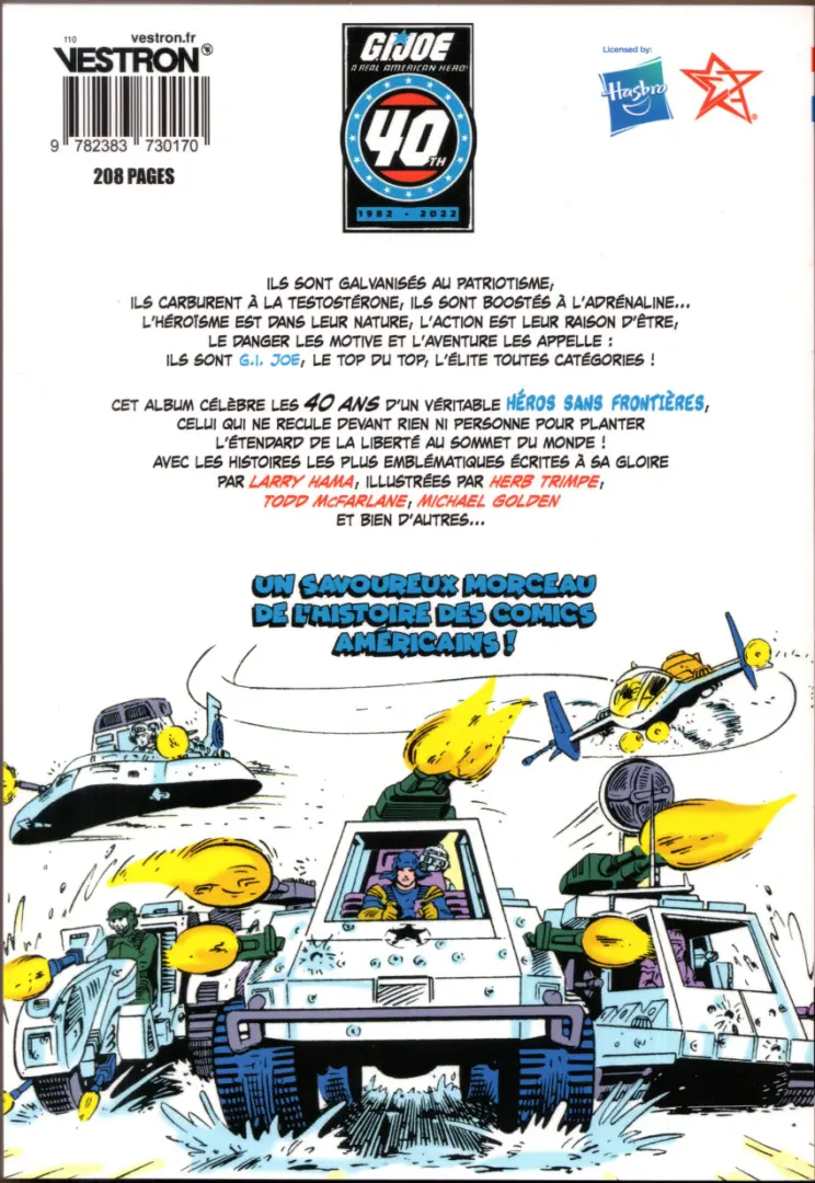 Verso de l'album G.I. Joe : A Real American Hero ! 1