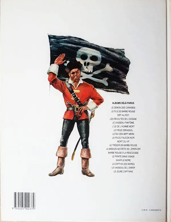 Verso de l'album Barbe-Rouge Tome 7 L'île de l'homme mort