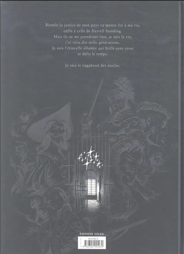 Verso de l'album Le vagabond des Étoiles