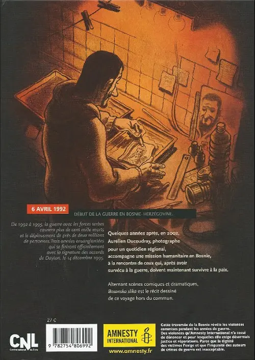 Verso de l'album Clichés de Bosnie Clichés de Bosnie (Bosanska slika)