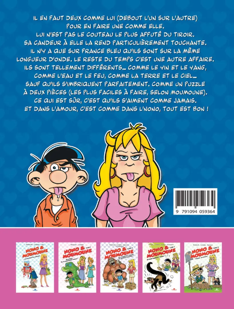 Verso de l'album Nono & Moumoune Tome 6 Dans l'amour tout est bon !