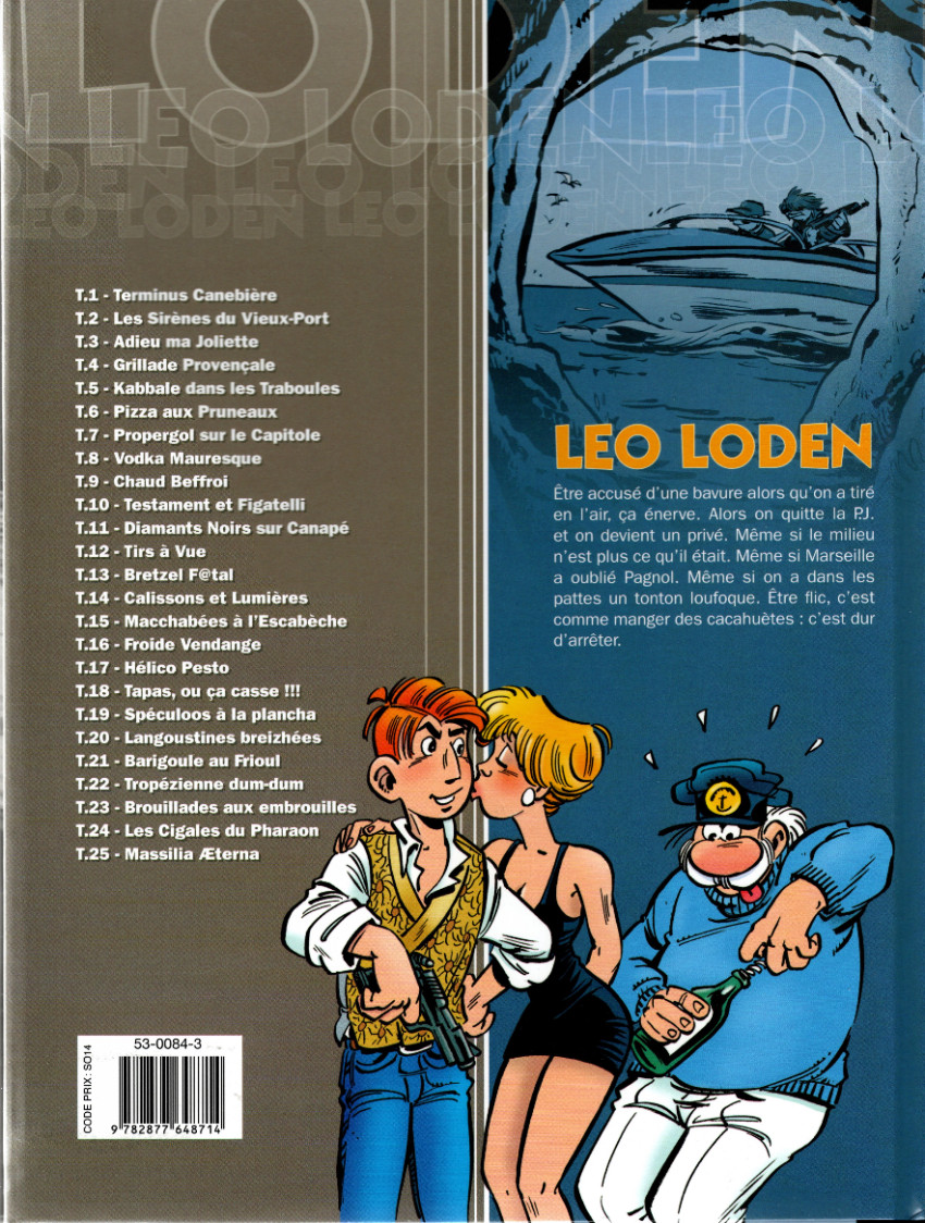 Verso de l'album Léo Loden Tome 3 Adieu ma Joliette