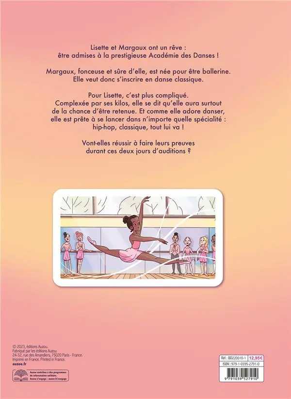 Verso de l'album La Magie de la Danse 1 Les auditions