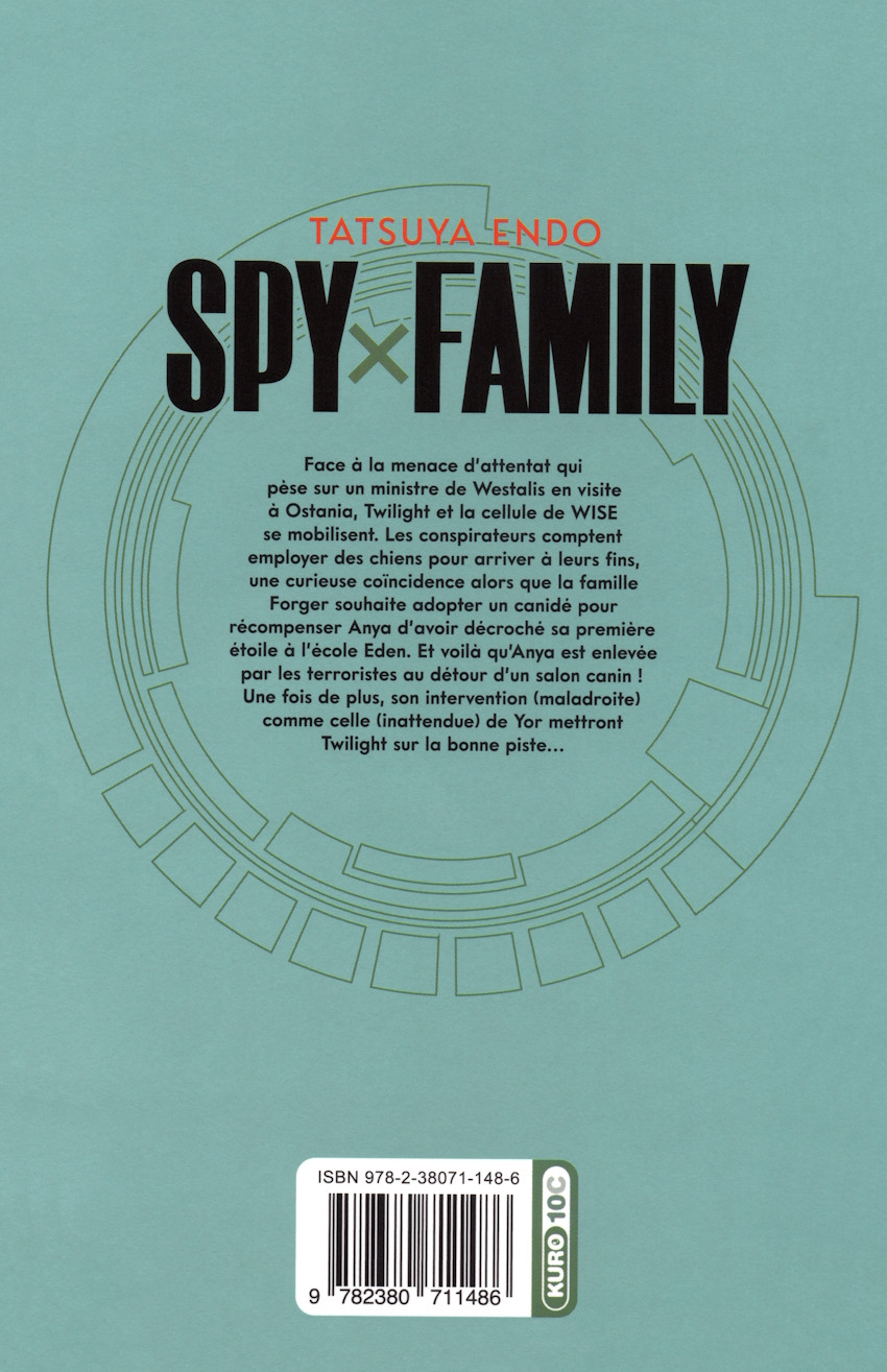 Verso de l'album Spy x Family 4